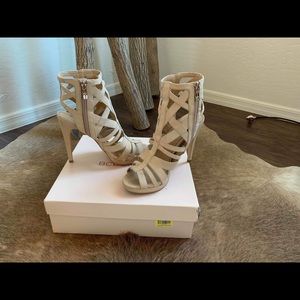 Platform Bootie Type with Cutouts